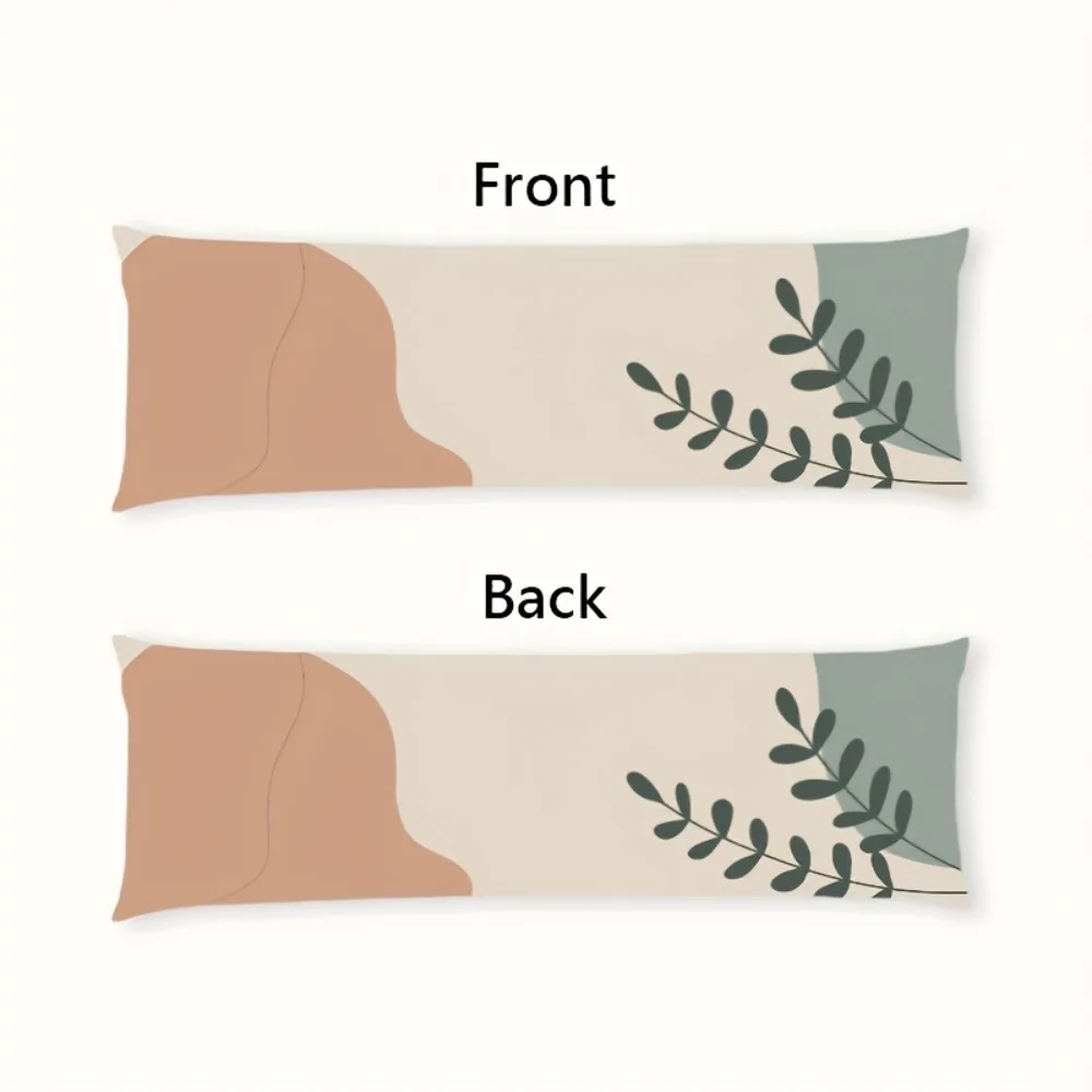 1 Bohemian Style Long Throw Pillow Cover | 100% Polyester, Zipper Closure, Machine Washable - Ideal for Bedroom, Sofa, and More