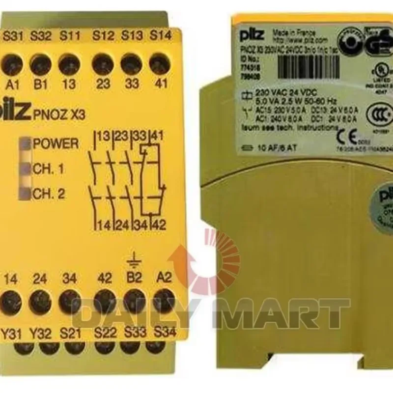 

Новое оригинальное реле безопасности X3 774318 в заводской упаковке, в наличии