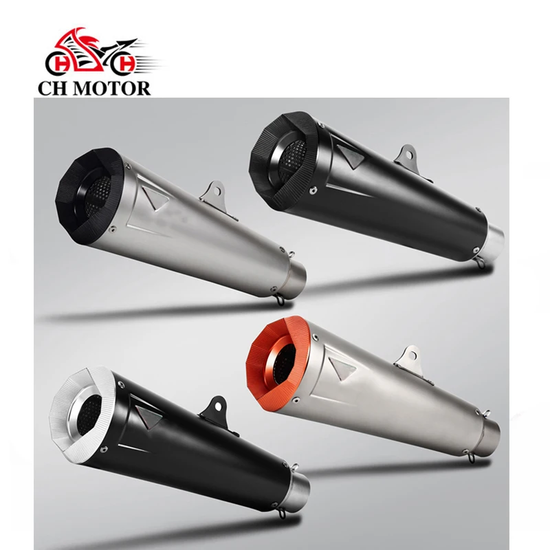 

Titanium Alloy Stainless steel Universal Motorcycle Exhaust Tail Modified Pipe Muffler For CBR500R NSS350 FORZA750 XMAX GSX8R R3