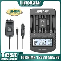 LiitoKala Lii-ND4 Lii-S1 Lii-260 1.2V AA AAA LCD Display and Test Battery Capacity 9V NiMH/Cd Batteries Recharge Bateery Charger