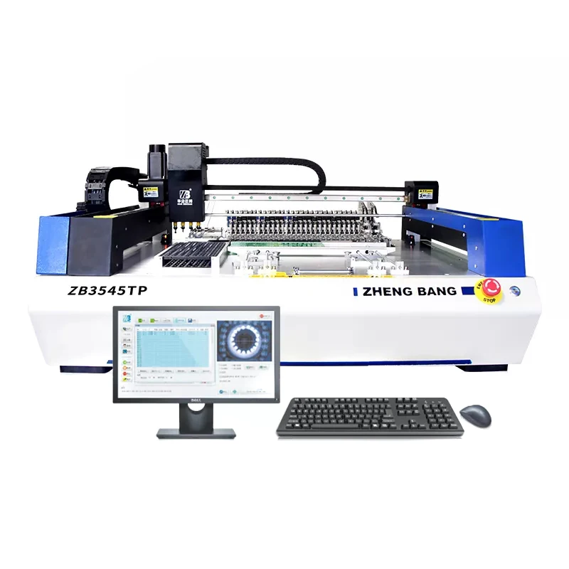 High Speed Precision 4 Head Smt Pick And Place Machine Full Automatic Pcb Assembly Machine SMD Chip Mounter With 4 Vision Camera