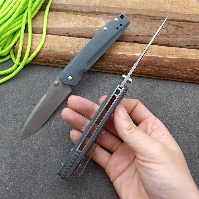 Axis Folding Knife Mark M390 Stainless Steel Blade Brass Washer G10 Handle EDC Outdoor Tactical Survival Pocket Knives