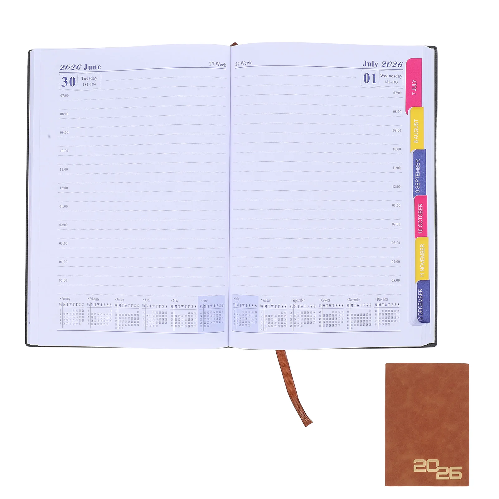 

2026 Schedule Daily Notebook Journal Schedules Weekly Monthly Planner Paper Appointment Calendar