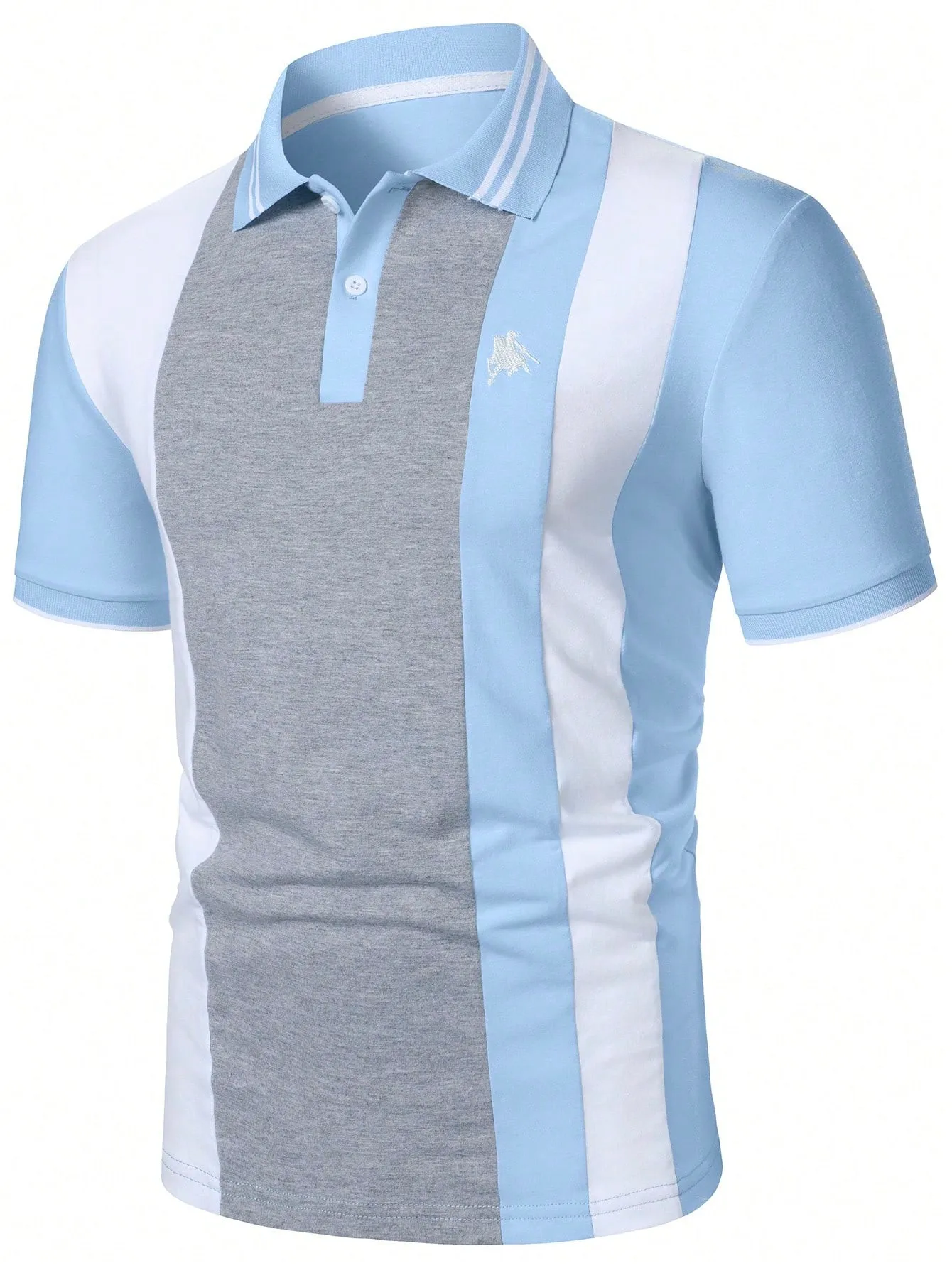 2026 Summer New Style Men's Polo Shirt - Breathable Lightweight Casual Fashionable Stripes Print - Streetwear Men's Clothing
