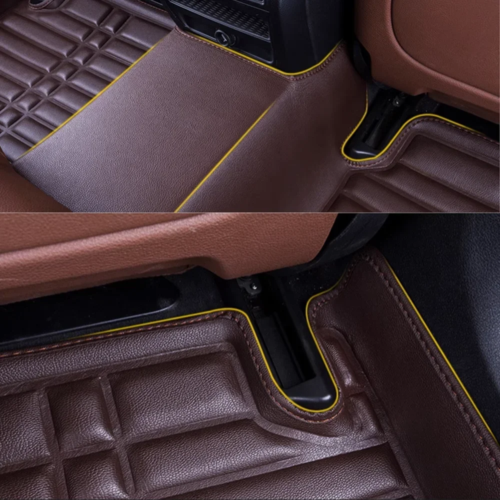 Car Floor Mat for BAIC Senova X55 X5 MK2 2019~2023 Inner Liner Leather Pad Custom Waterproof Cover Space Rug Carpet Accessories