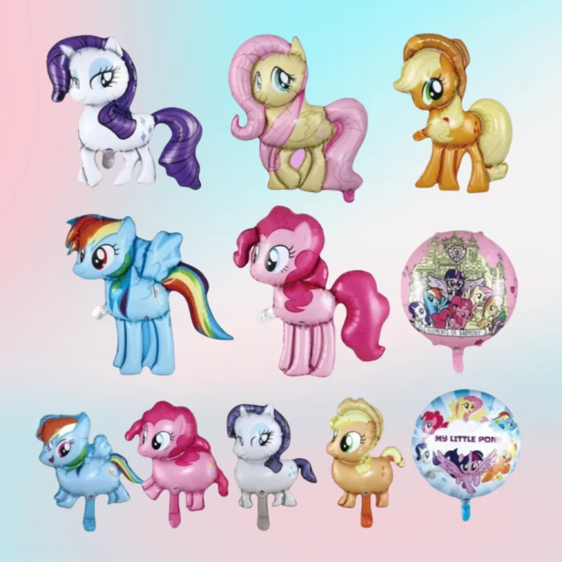 

My Little Pony Cartoon Birthday Hallowmas Christmas Aluminum Film Balloons Gifts For Party Scene Decoration Toys For Girls Boys