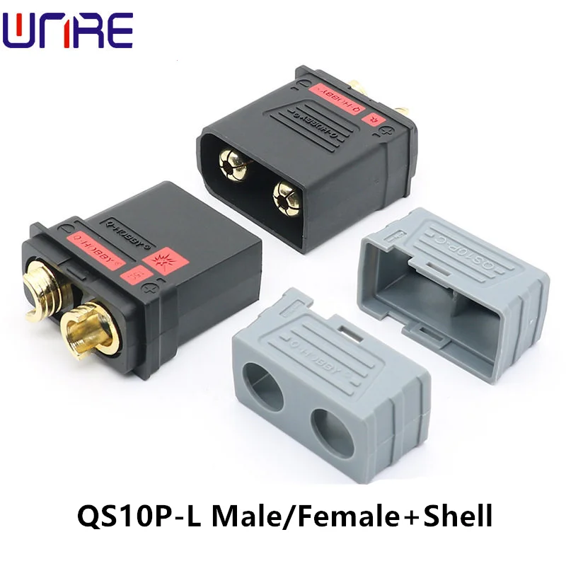 QS10P-L Male and Female Anti-Spark Energy Storage High Current 210A Drone Plug Interface Electric Motorcycle Connector QS10P