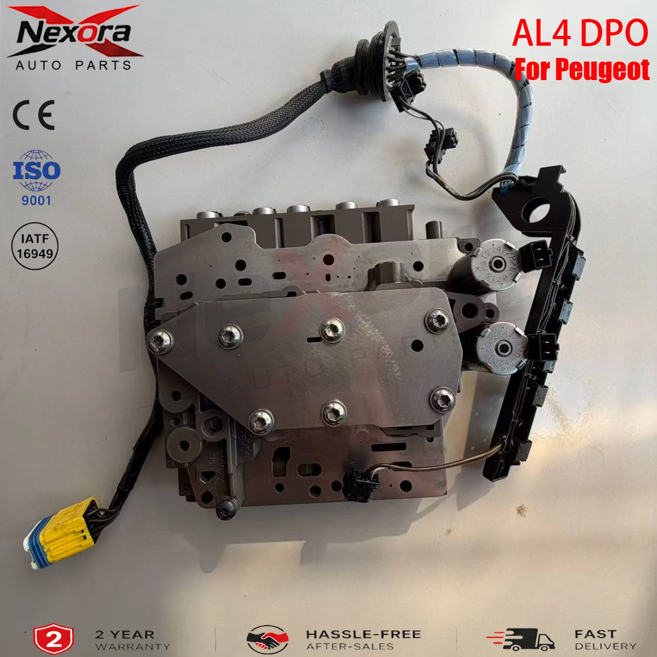 High-Quality AL4 DPO Automatic Transmission Valve Body With Solenoids & Wiring Harness Kit For Peugeot Renault Berlingo C2 C3 C4