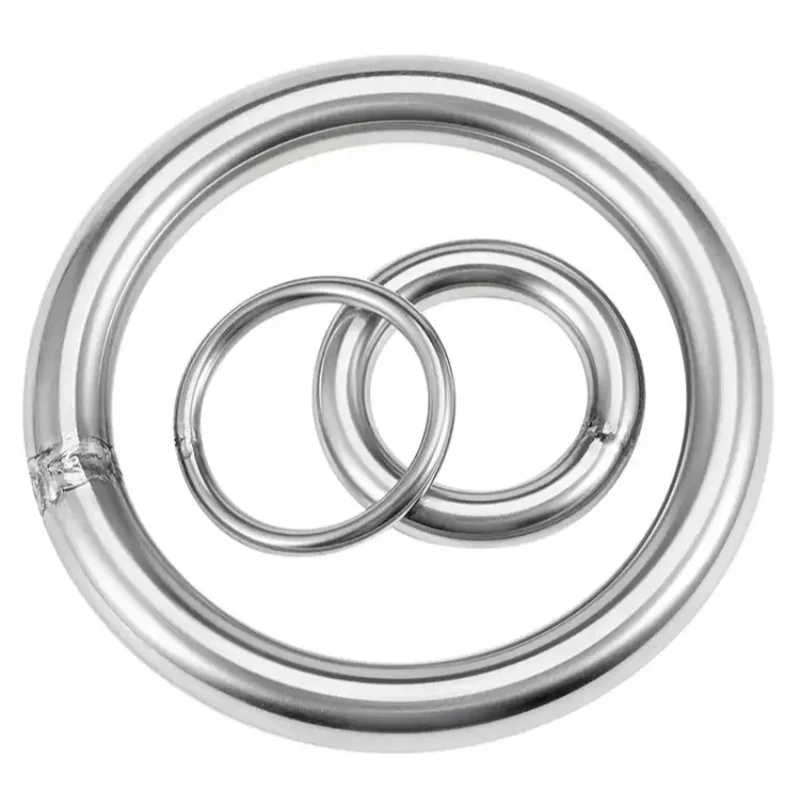 SUS304 Edelstahl O-Ring M3 M4 M5 M6 M8 M10 M12 Massiv Geschweißter O-Ring Durchmesser 15-500mm Geschweißte Rundringe für Umreifung – Detail 5