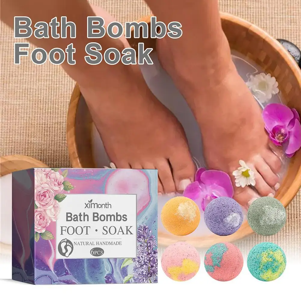 

Sdotter 12Pcs Herbal Essential Oil Bubble Bath Ball Organic Spa Natural Mini Gift Bath Ball Bombs Set Bathing Bath Handmade Foot