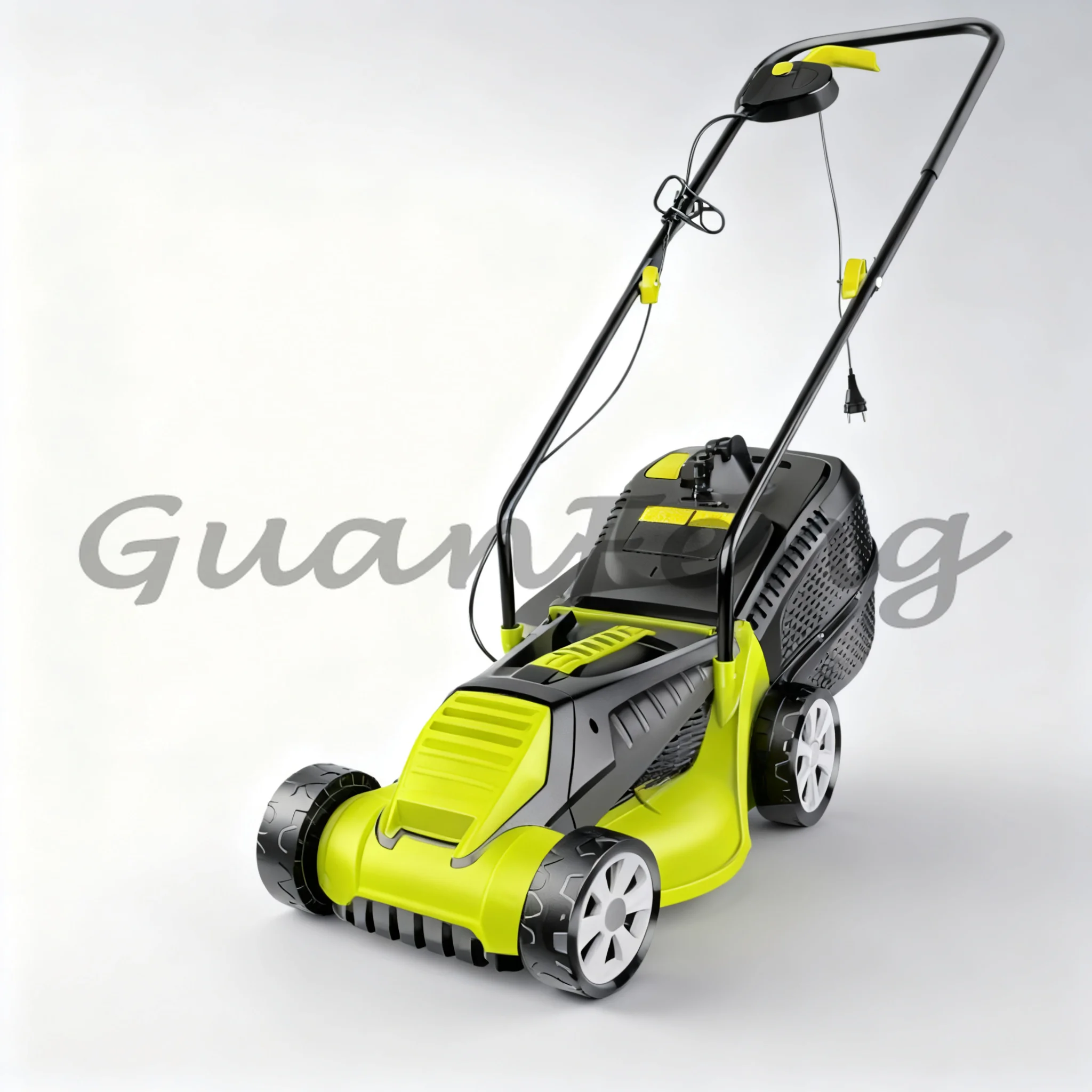 2400W 220V High Power Electric Lawn Mower 3600RPM Hand Push Walk-Behind Grass Cutting Machine