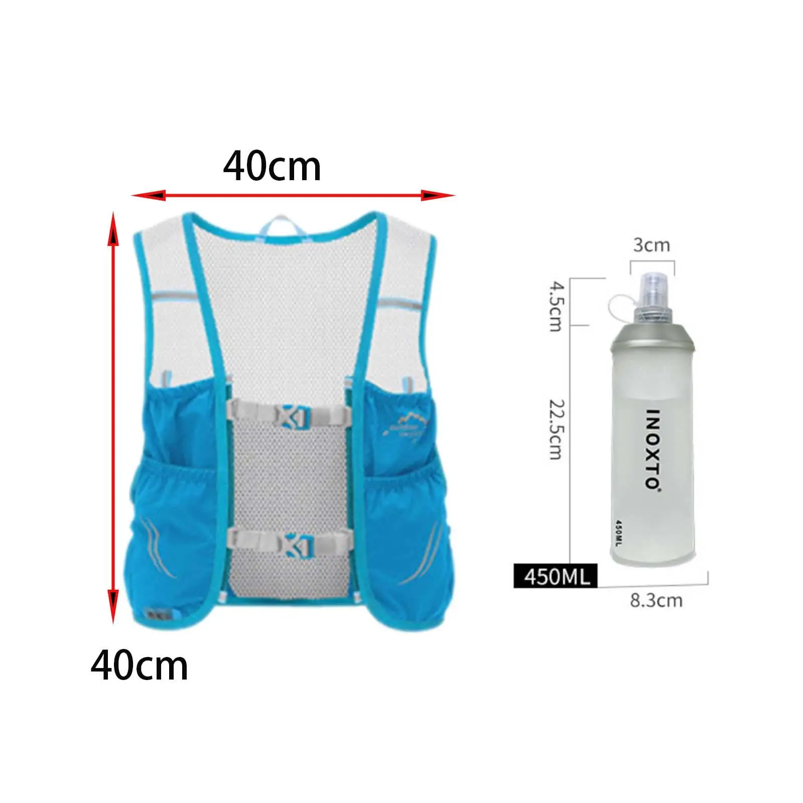 

Hydration Backpack Pack Running Vest for Women and Men Race, Jogging, Cycling, Hiking