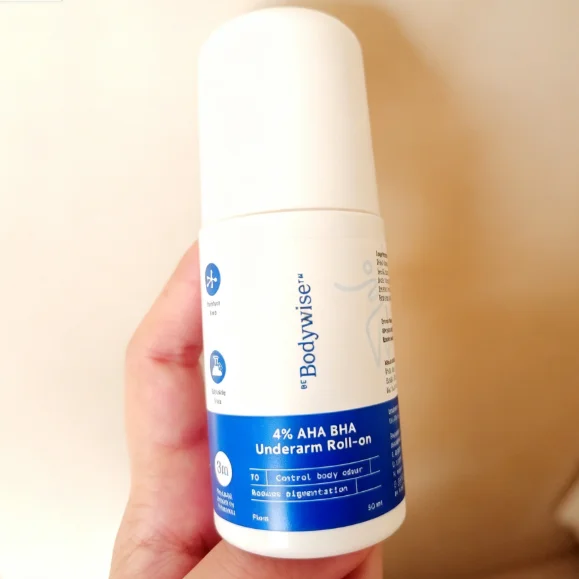 75ml Brand Be Bodywise 4% AHA BHA UnderArm Roll On Serum Deodorant Antiperspirant Remove Body Odour Aromatic Roll On Body Stick