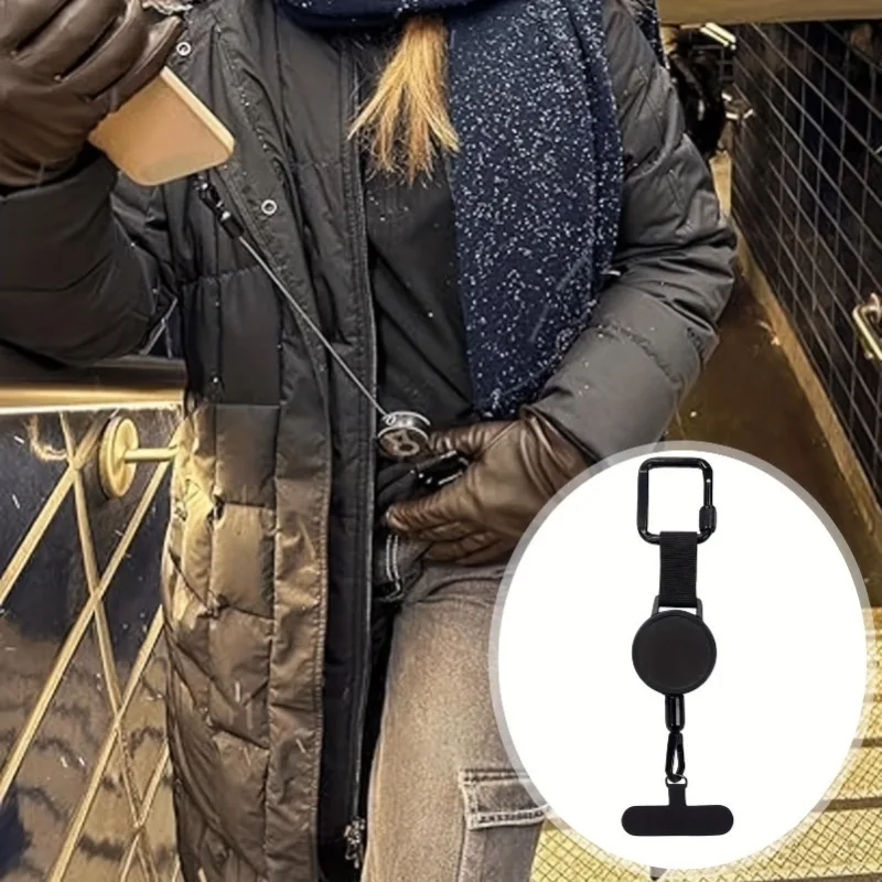 2/4pcs Anti-Theft Phone Lanyard with Retractable Steel Wire with Heavy-duty Buckles and Adjustable Neck Straps for Outdoor Sport