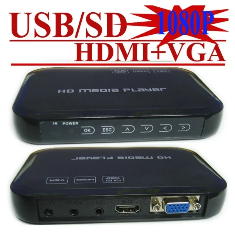 Wielofunkcyjny multimedialny dysk flash USB z dźwiękiem i wideo HDMI Przenośny dysk twardy Odtwarzacz wideo 1080P o wysokiej rozdzielczości