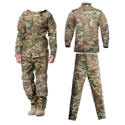 Uniform Airsoft Camo Tactical Suits Camping Special Forces Combat Jackets Cargo Pants Men Clothing Militar Hunting Clothes