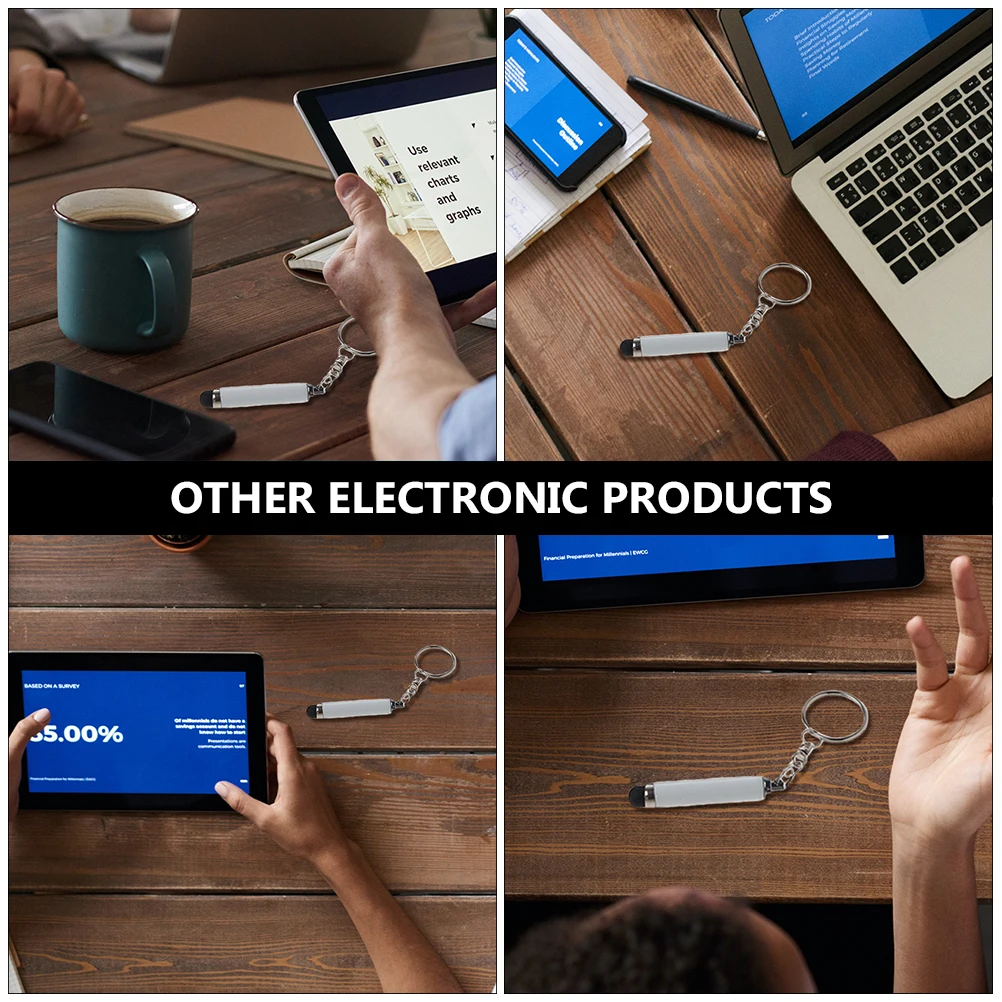 

5 Pcs Touch Screen Stylus Keychain for Touchscreen Plastic Pen Phone
