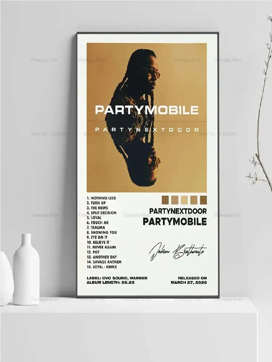 Party Next Door Rap Music Star Album Cover Poster Prints Wall Art Painting Picture Photo Gift Room Home Decor