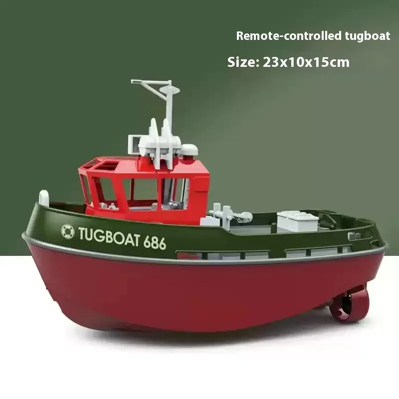 Hot Remote Control Tugboat Water Remote Control Boat Toy Can Be Launched Boy Vortex Jet Model Boat Rc High-Speed Speedboat Gift