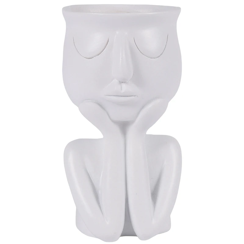 

Абстрактная человеческая скульптура, семейный горшок, Рабочий стол для гостиной, контейнер для растений, Цветочная композиция