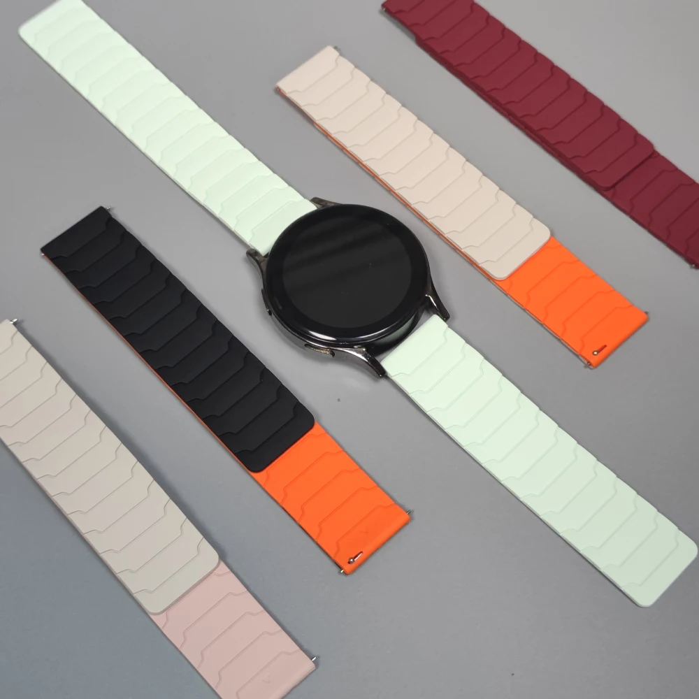 20/22 mm Magnetarmband für Huami AMAZFIT BIP 6 5 UNITY Silikon-Schlaufenband GTR 4/3/3 Pro 2e GTS 4 mini 3 BALANCE Sportarmband – Detail 6