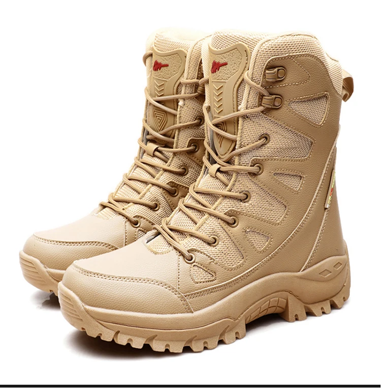 Winter Männer Motorrad Taktische Stiefel Frauen Lace Up Armee Wüste Damen Komfortable Klettern Wanderschuhe Anti-Slip Jagd Stiefel – Detail 27
