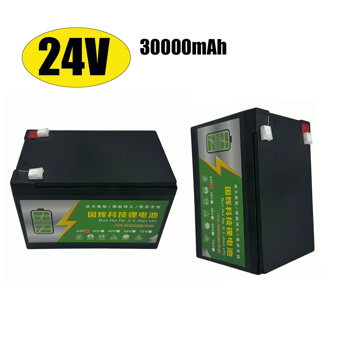 

24V 30000mAh 18650Upgraded Lithium Battery BatteryPortable Rechargeable Battery Built-in Power display Port Charging