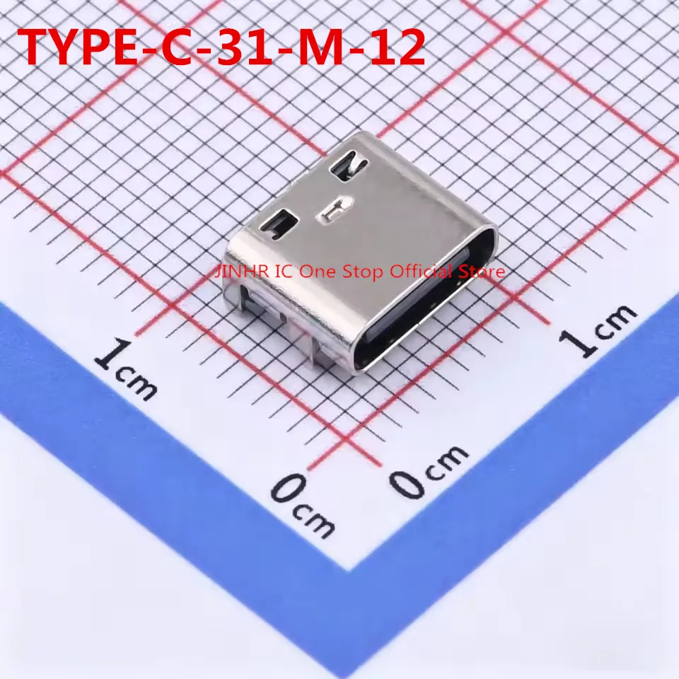 New, 20PCS TYPE-C-31-M-12, USB Type-C female socket, 16pin 8.94*7.3mm