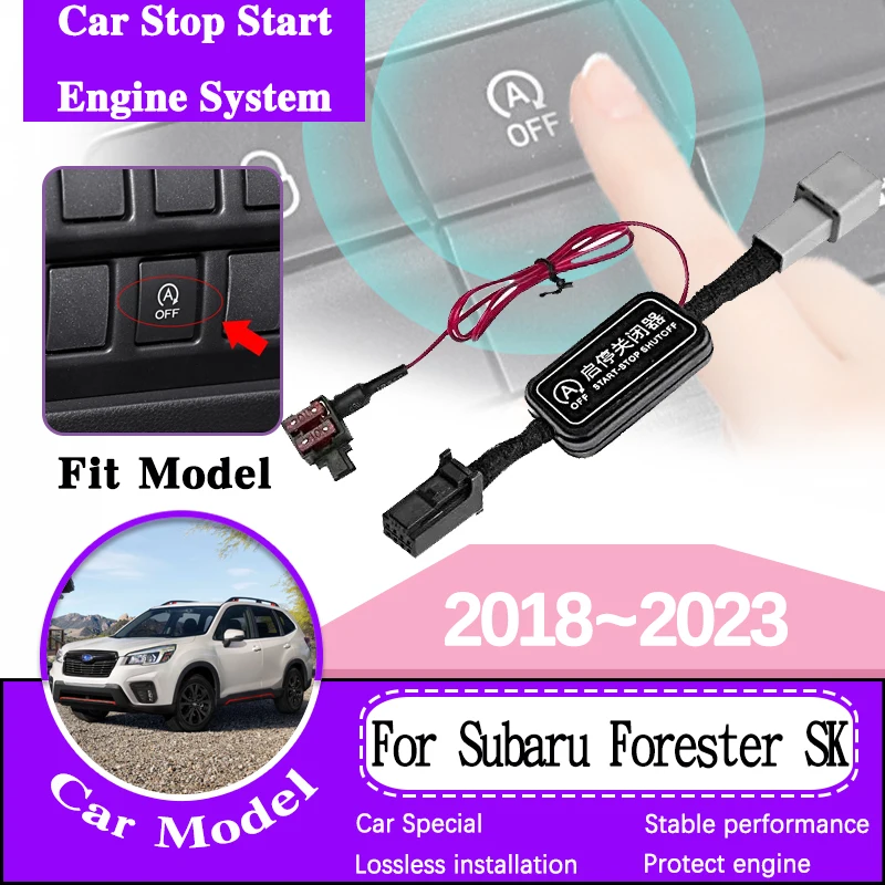 

For Subaru Forester SK 2018~2023 2022 Car Smart Stop Canceller Automatic Stop Start Engine System Eliminator Device Plug Cables