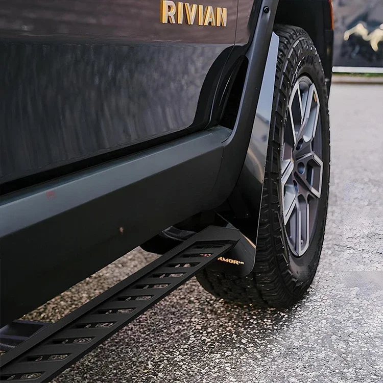 Factory Car Exterior Rivian R1t Running Boards Aluminum Alloy Style Side Step Bar Running Boards In Stock