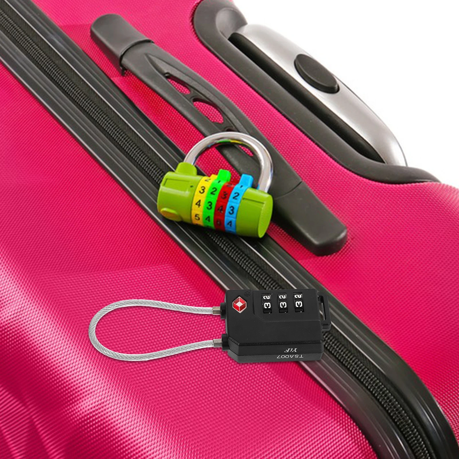 

Password Suitcase Backpack Padlock with Combination TSA Approved Locks Cable Luggage for Number