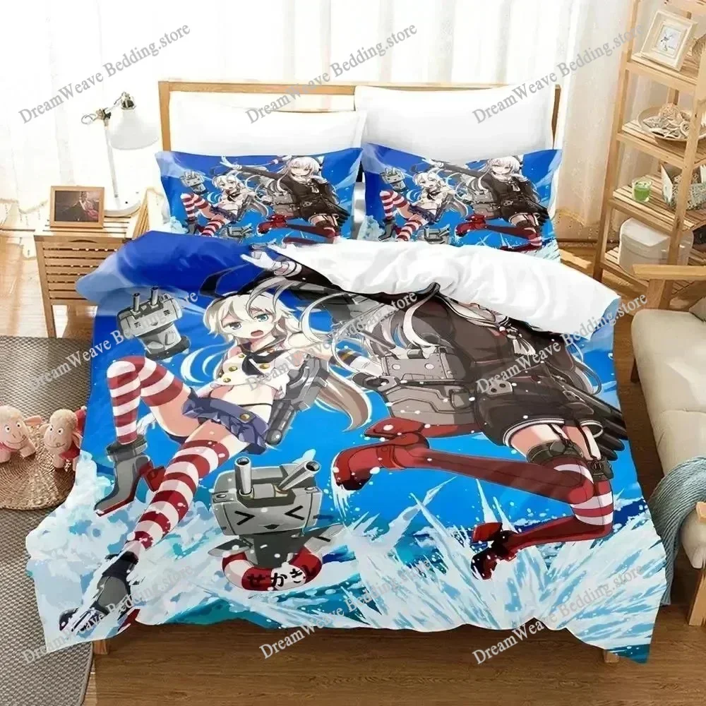 3D Printed Anime Kantai Collection Bedding Set Boys Girls Twin Queen Size Duvet Cover Pillowcase Bed Kids Adult Home Textile5929