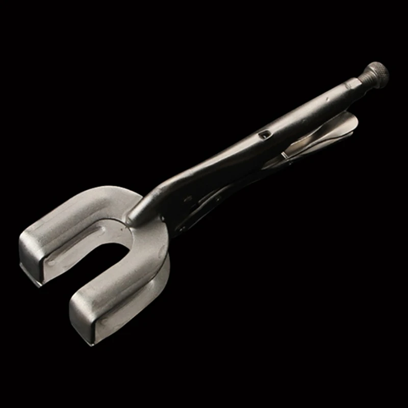 11 Inch Steel Vise Fixed Welding Plate Clamp Metal Grip Locking Pliers Easy To Use