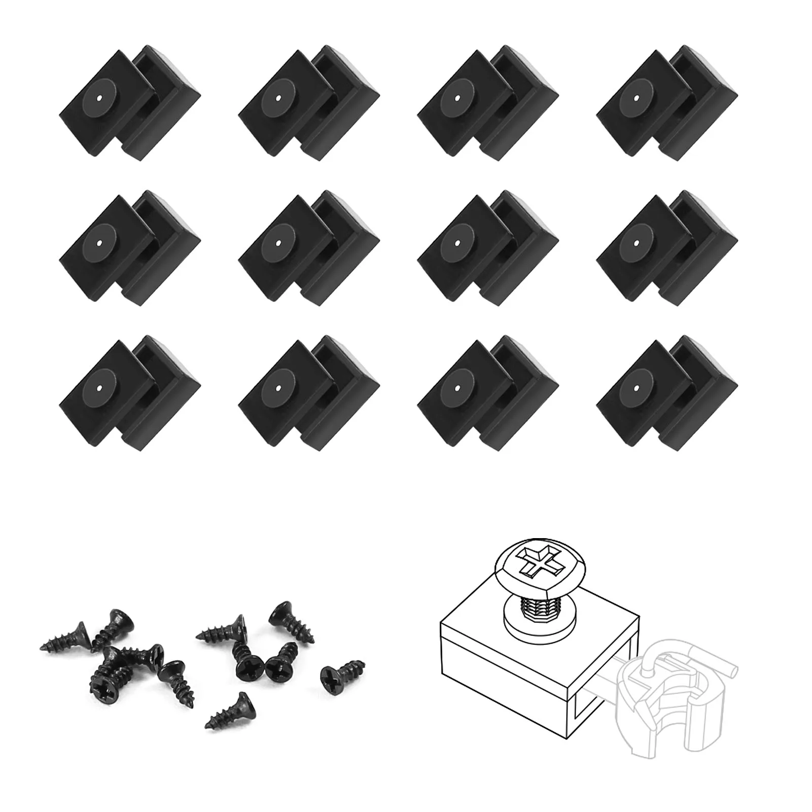 Evemodel 12pcs Model Trains N Scale 1:160 Coupler Hook Knuckle Couplers Pockets Box Cover