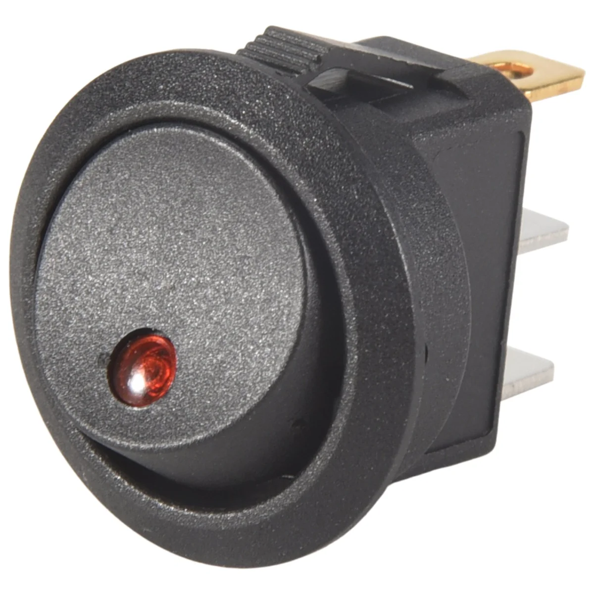 HOPE! 12V LED Inverter Rocking Rocker Switch ROUND SPST ON-OFF for BOAT Car Red