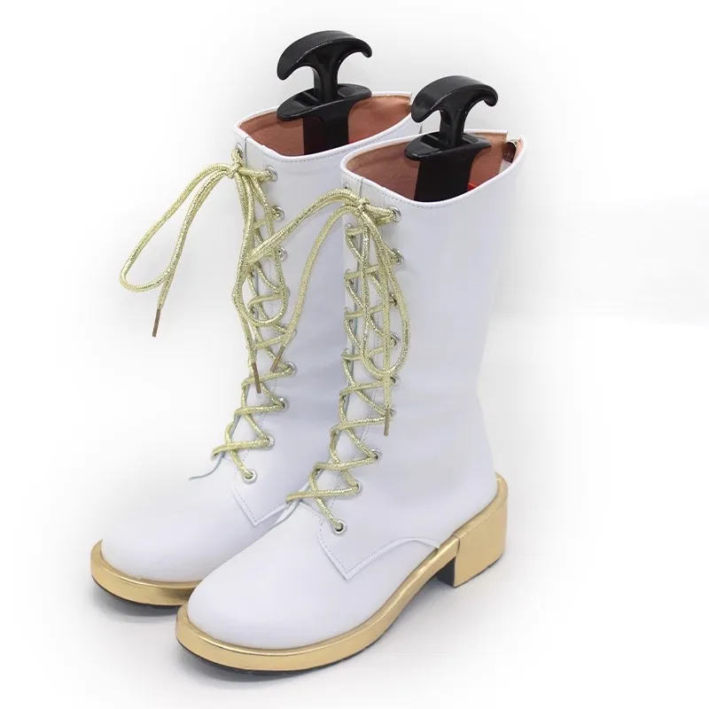 

Demon Hunters Rumi Zoey Cosplay Shoes Unisex Comic Casual PU High Boots for Halloween Carnival Party Christmas