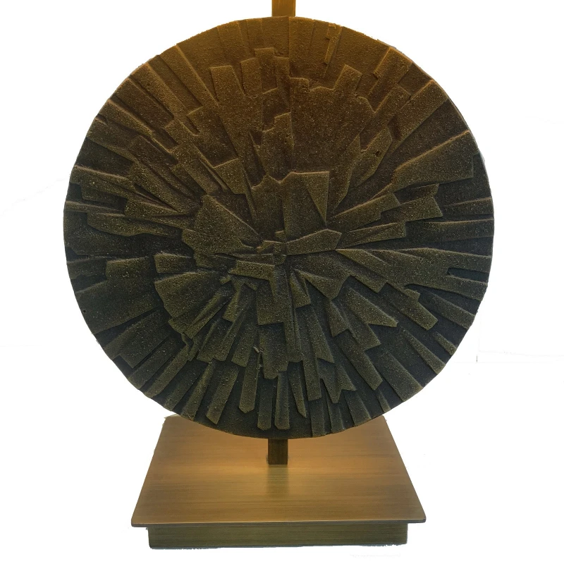 

American light luxury retro cast brass desk lamp