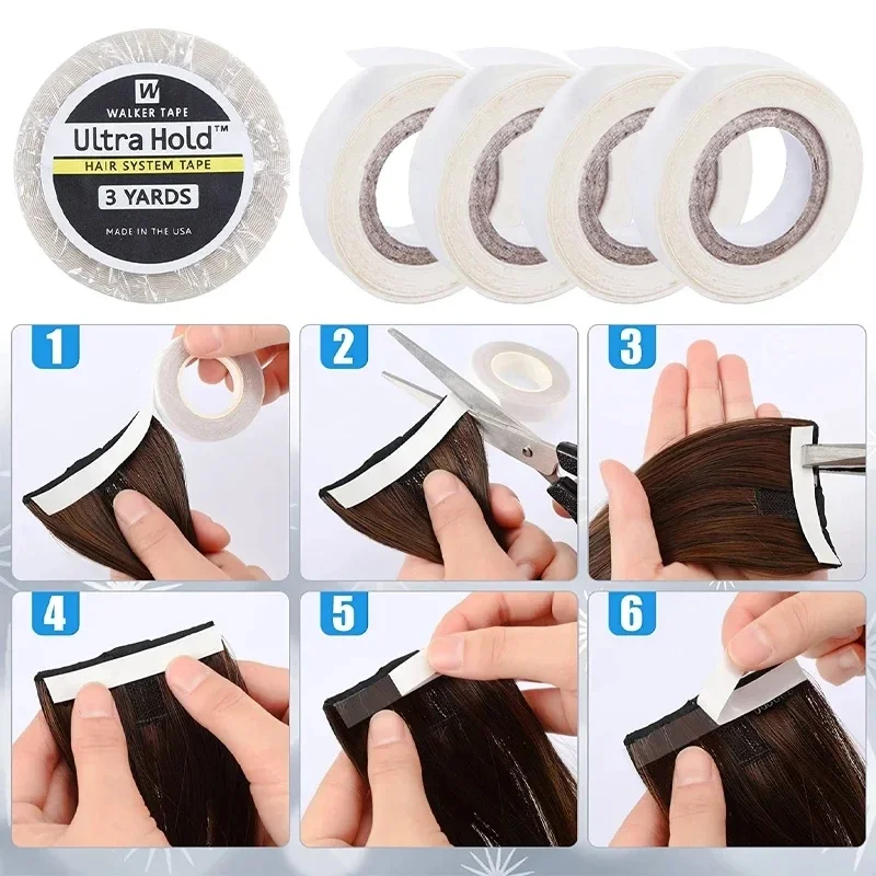 

VADES Lace Wig Tape Glue for Hair Extensions Ultra Hold Adhesive Tape Glue for Wig 3 Lace Wig Glue Hair System Tape For Toupee