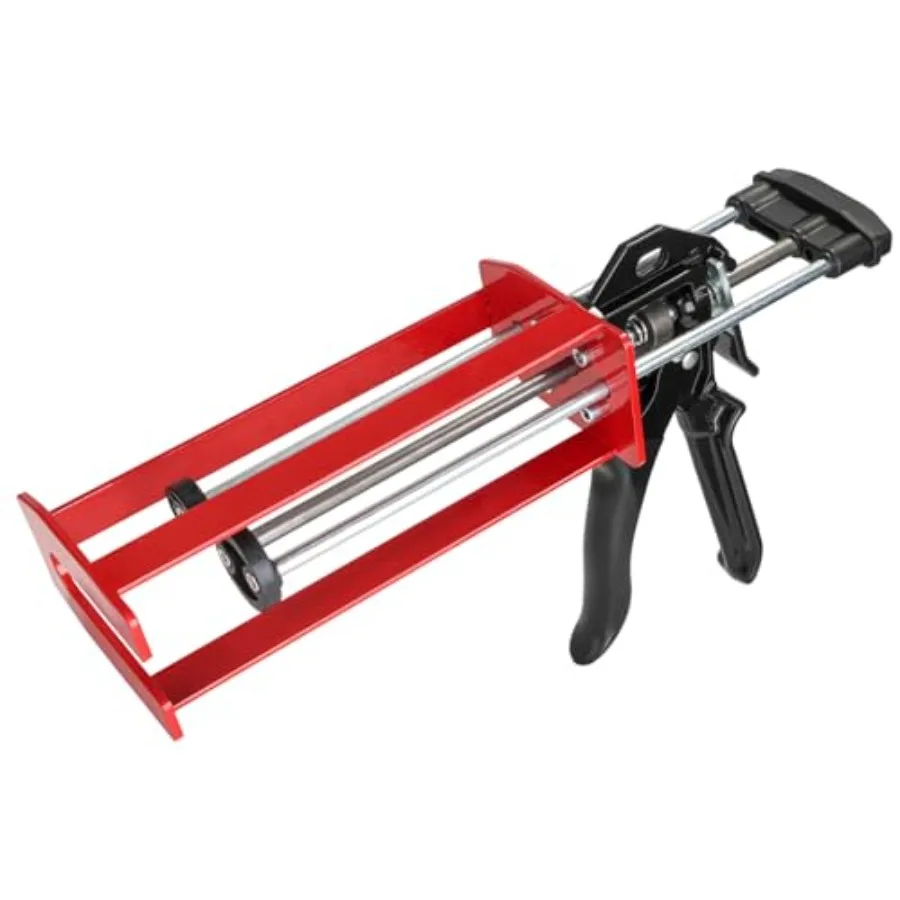 

Dual Component Caulking Gun 450 ml/ 600 ml/ 650 ml 1:1 and 2:1 Ratio Manual Adhesive Applicator for 2-Part Epoxy Dual Component