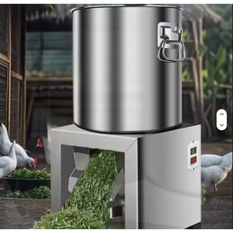 Stainless Steel Vegetable Chopper Machine Electric Feed Cutter for Chicken Duck Goose, Household & Farm Use, Grass Crusher