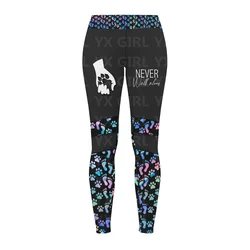 Dog Lovers Legging Paw Dog Pattern Dog Mom Legging Never Walk Alone , All Over Print Legging For Women