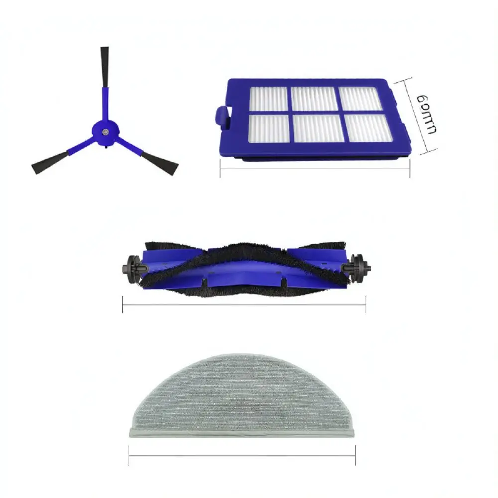 Robot Vacuum Maintenance Accessories For Eufy X8 Main Brush Side Brush Hepa Filter Mop Cloth Household Spare Parts