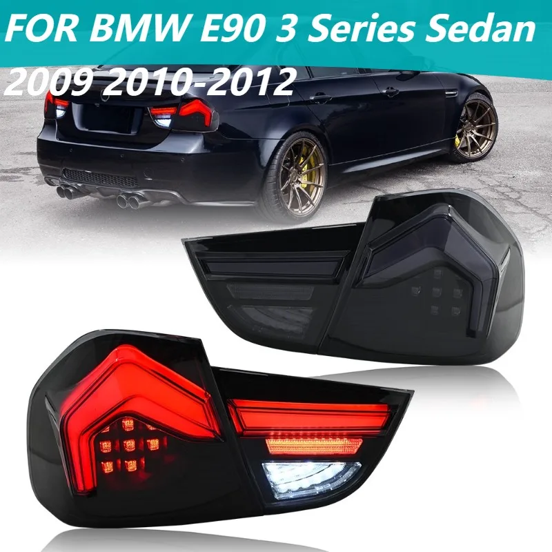 

Pair LED Tail Lights For BMW E90 3 Series Sedan 2009-2012 Rear Smoked Lamps