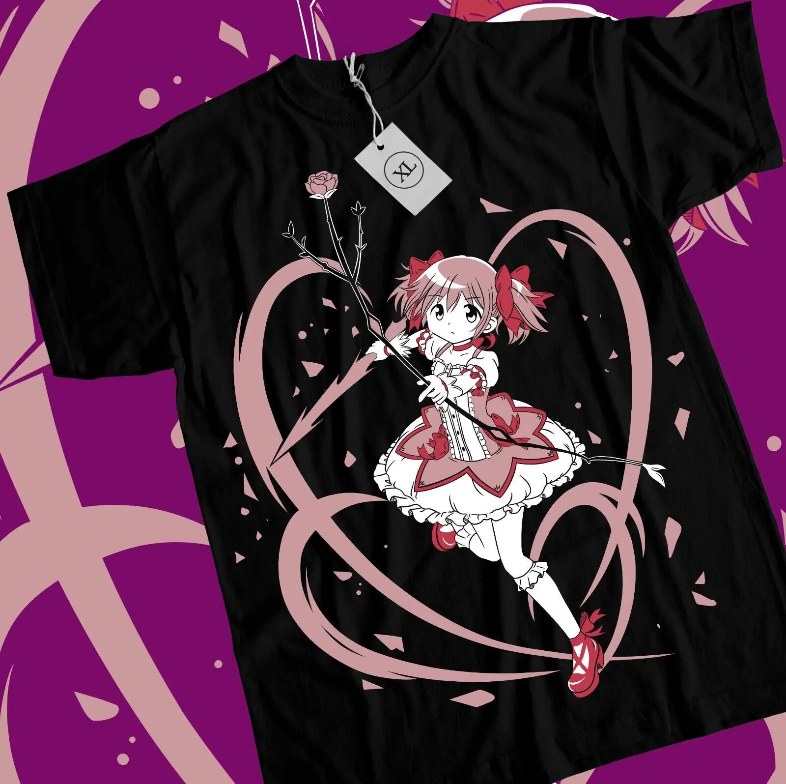 Madoka Kaname-Camiseta mágica para niña, camisa kawaii Madoka Magica, todas las tallas