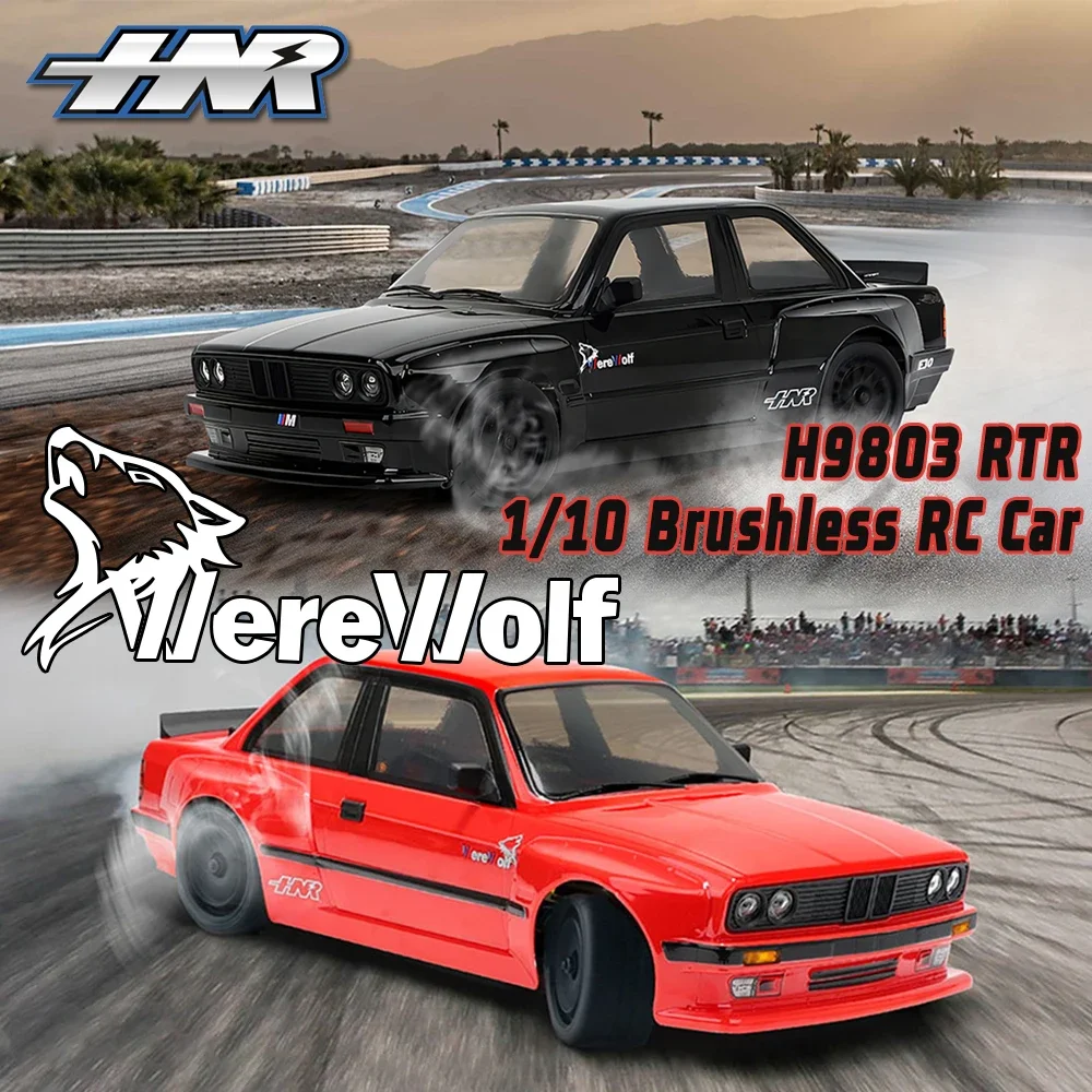 HNR H9803 Werewolf 4WD RTR Brushless 1/10 RC Electric Remote Control Model Car on-road Racing Drift Vehicle Adult Toys