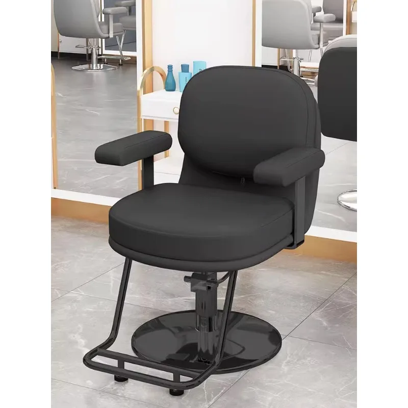 Barber shop chair Hair salon special hair shop  can be reclined  cutting chair stool trendy upper seat