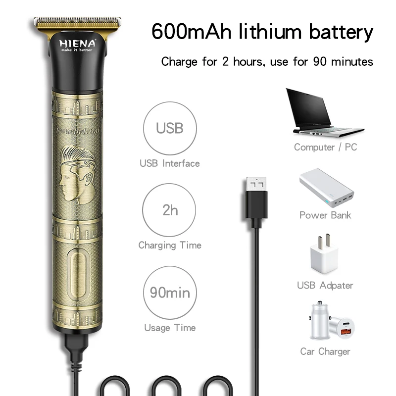 HIENA Hair Clippers for Men Professional Beard machines Trimmer Set Cordless Mens Hair Trimmer Electric shaving razor man - Image 2