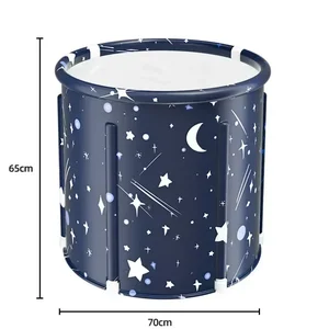 Large folding inflatable bathtub, portable PVC tub, folded bucket, adult bathtub, babies, children, bathroom, thickening, spa tubs for adults 8 Main Sales Bubble Bath - №8