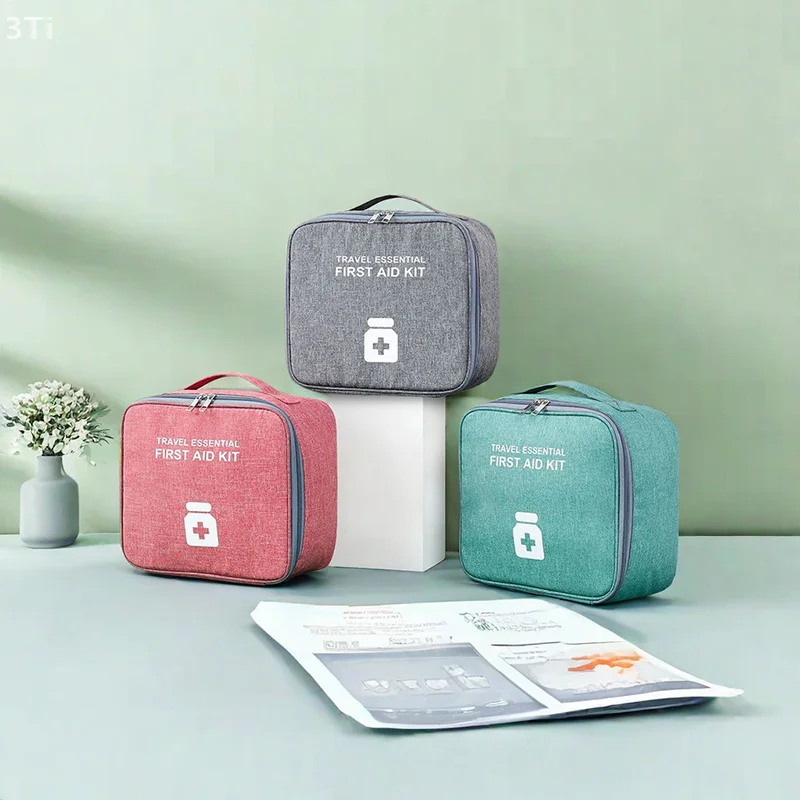 

Home First Aid Kit Large Capacity Empty Medicine Storage Bag Portable Travel Medicine Box Survival Bag Emergency Bag For Car