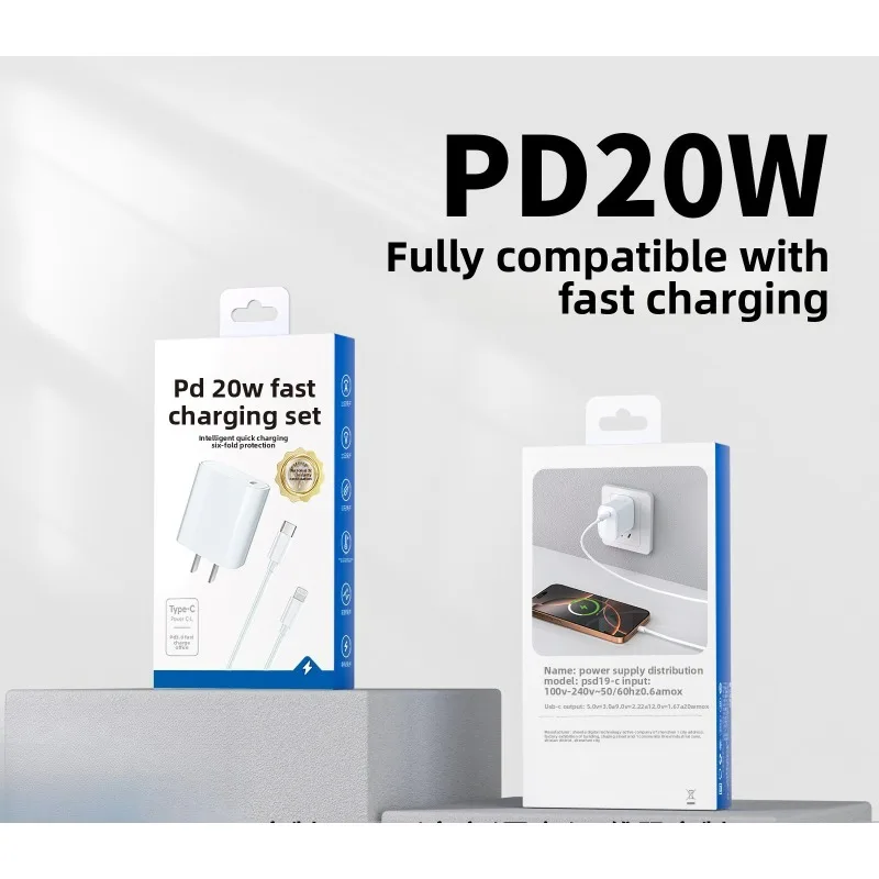 

20W Fast Charger With 3A USB Type C Cable Quick Charging for XIAOMI 11 10 9 8 7 6 5 X T SE Redmi Note 9 Pro